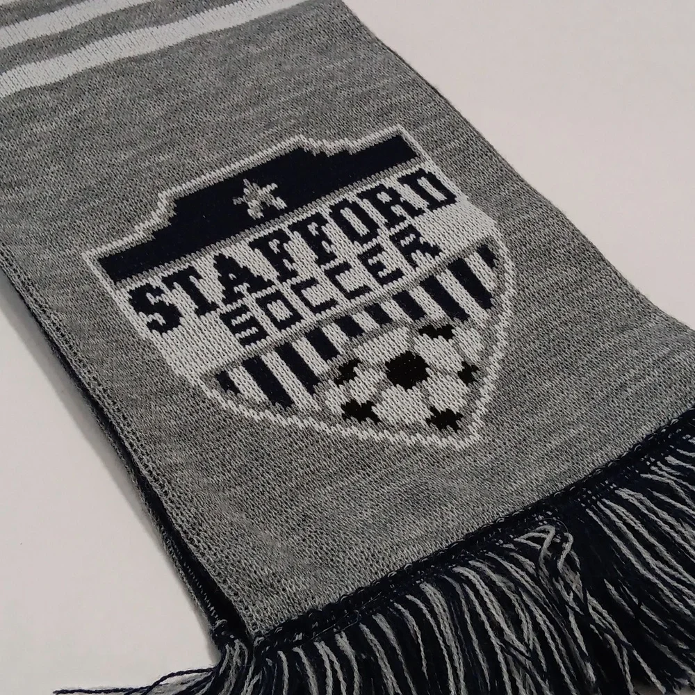 ADIDAS- Stafford Soccer Blue and Gray Scarf